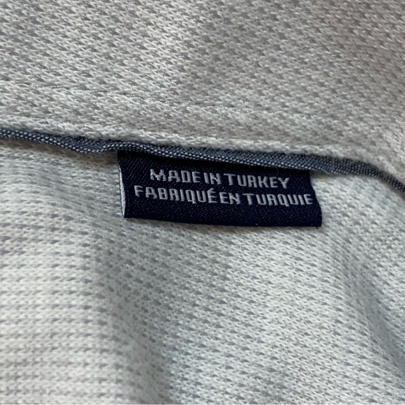 STONE ROSE Button-Up Performance Knit Shirt in Light Grey - Picture 9 of 12